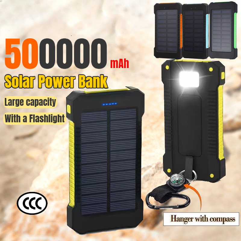 Outdoor Usb Power Bank - 500000mAh Waterproof Outdoor Solar Power Bank
