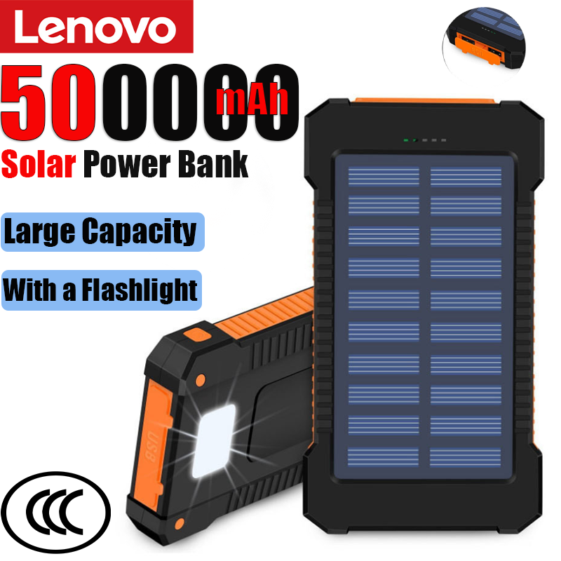 Outdoor Usb Power Bank - Lenovo 500000mAh Solar Power Bank Super