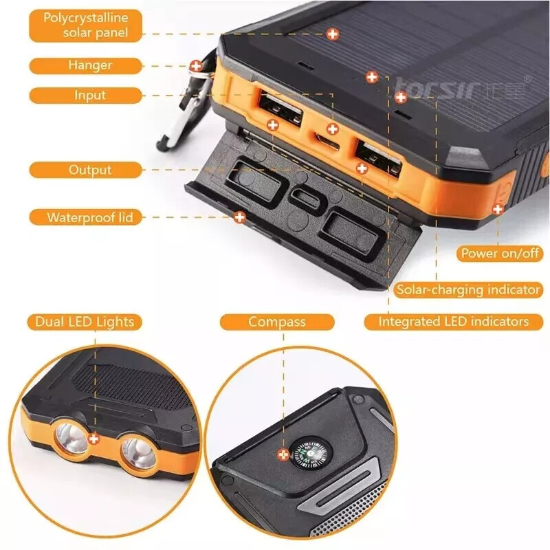Solar Power Bank 200000mAh Wat - Xiaomi Outdoor Power Supply ulasan dan harga