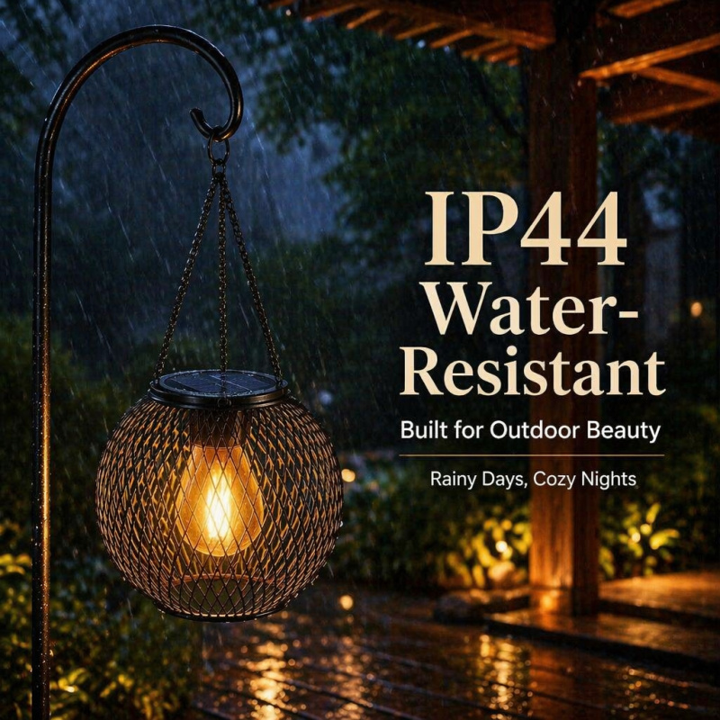Solar Powered LED Hanging Floo - Outdoor Power Supply ulasan dan harga