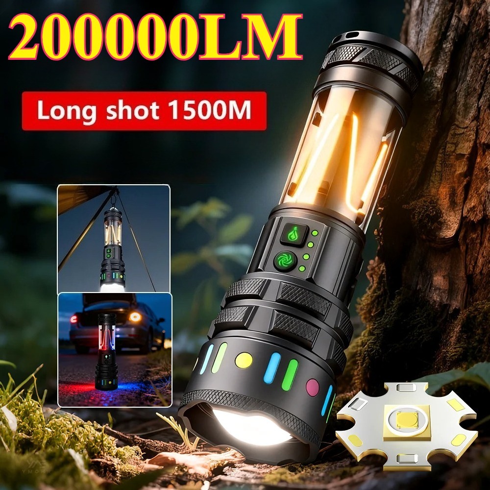 Powerful Ultra Bright LED Flas - Outdoor Powerbank ulasan dan harga