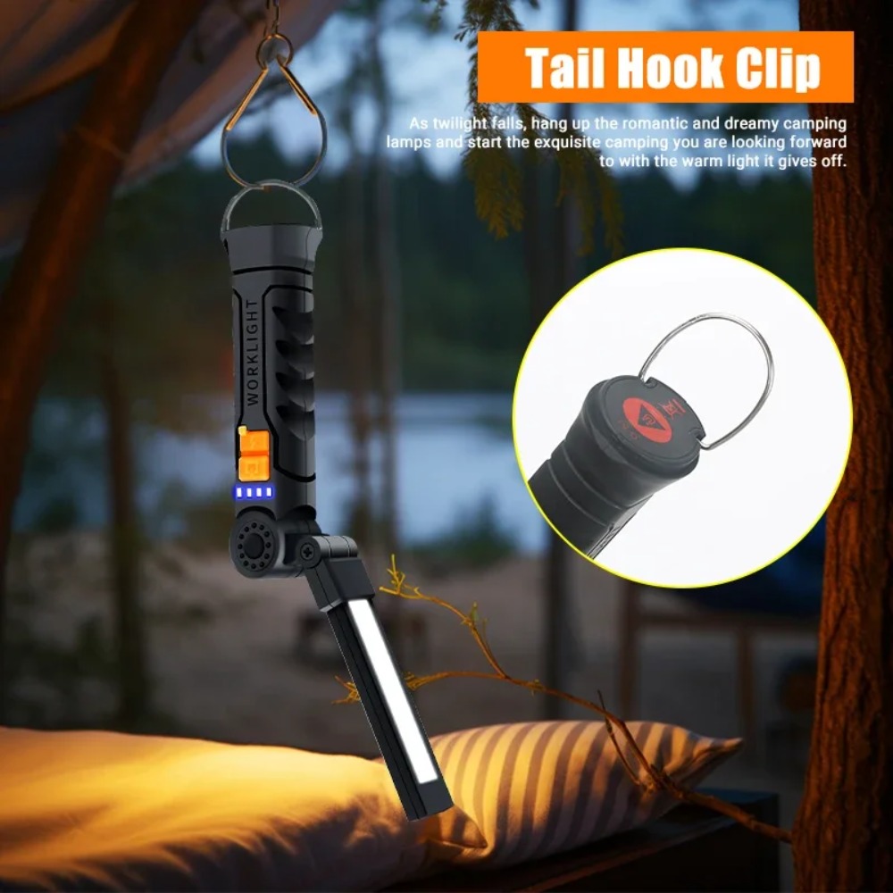 Portable COB LED Flashlight US - Outdoor Usb Power Bank ulasan dan harga