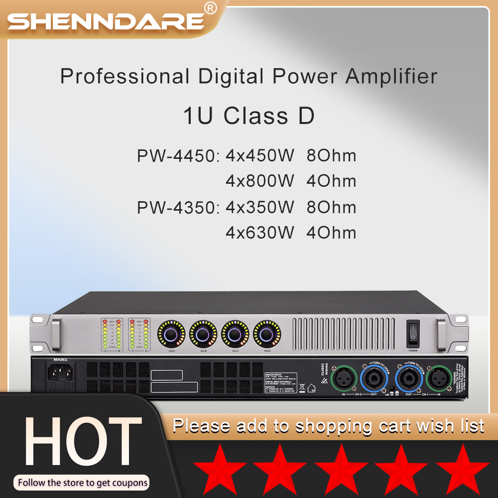 ShennDare PW4450 4Channel Prof - Outdoor Power Amplifier ulasan dan harga