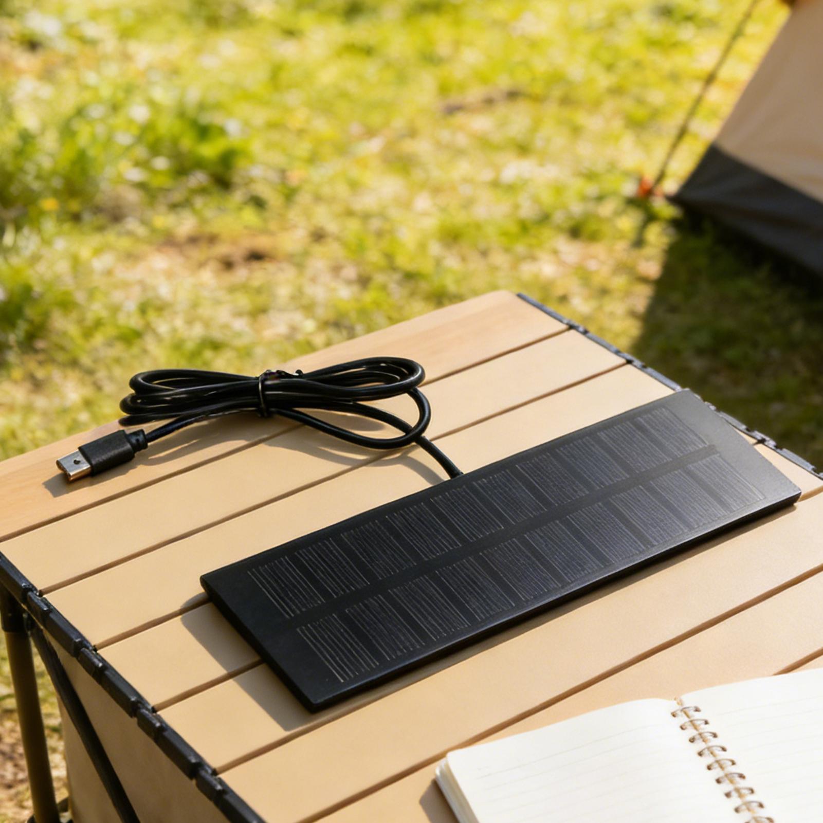 5V 3.7-5W Portable Solar Panel - Outdoor Usb Power Bank ulasan dan harga