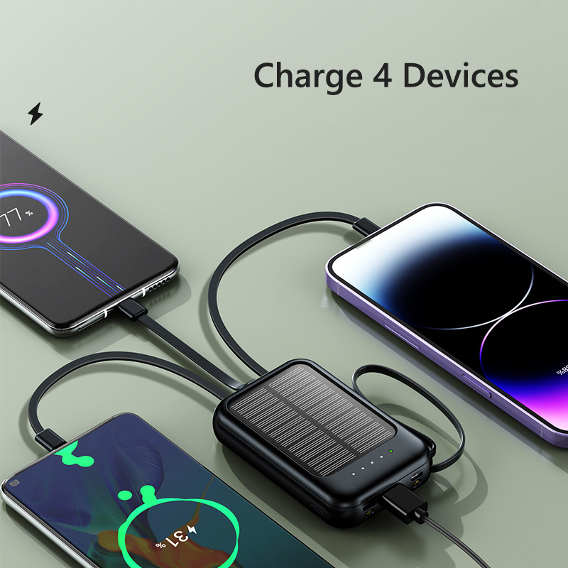 50000mAh Solar Power Bank Buil - Outdoor Usb Power Bank ulasan dan harga