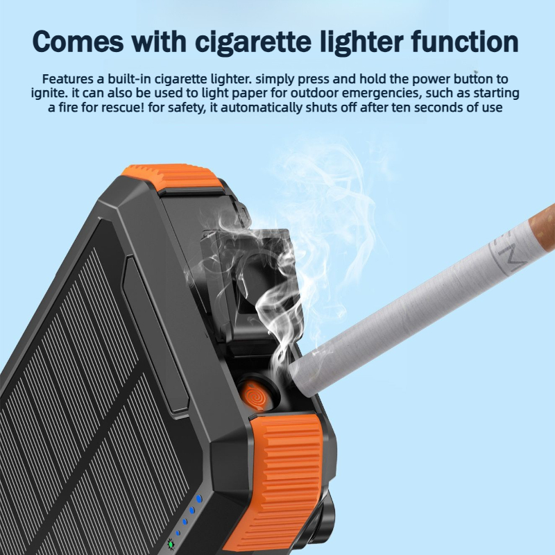 Hand Crank Solar Power Bank 20 - Xiaomi Outdoor Power Supply ulasan dan harga