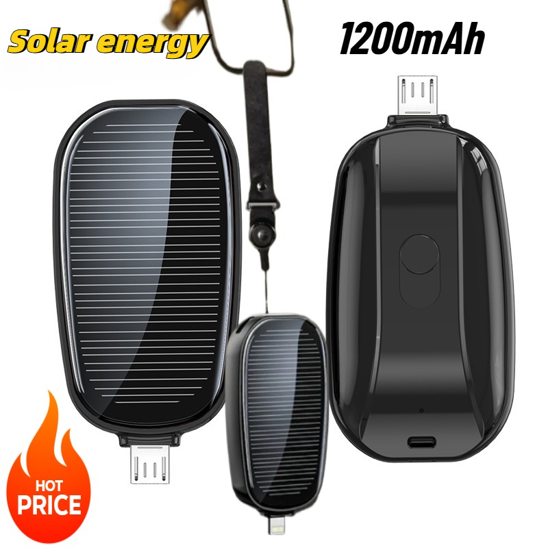 1200mAh Solar Mini Power Bank  - Xiaomi Outdoor Power Supply ulasan dan harga