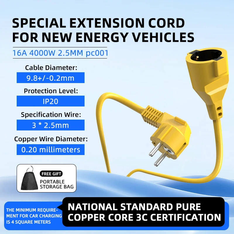 16A EU Schuko Extension Cord 4 - Outdoor Use Power Strip ulasan dan harga