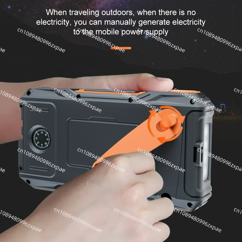 Solar Power Bank 10000mAh Hand - Outdoor Powerbank ulasan dan harga