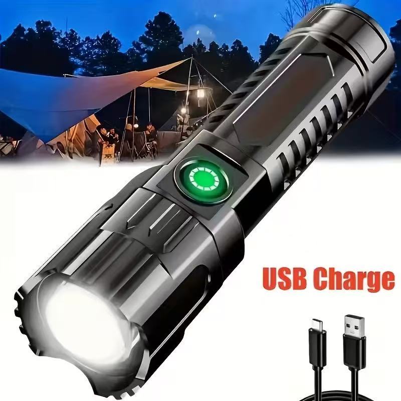 New High-power Led Flashlight  - Outdoor Power Supply ulasan dan harga