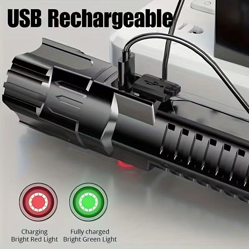 New High-power Led Flashlight  - Outdoor Power Supply ulasan dan harga