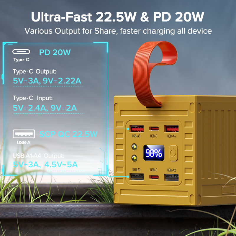 QOOVI 60000mAh Power Bank 22.5 - Xiaomi Outdoor Power Supply ulasan dan harga