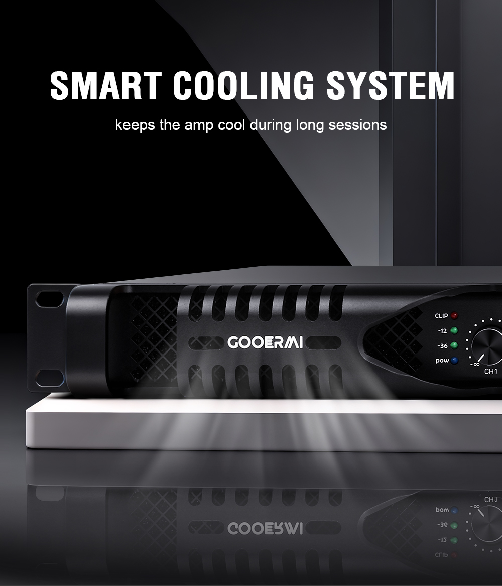 Gooermi DE2300 1U 4-Channel Di - Outdoor Power Amplifier ulasan dan harga