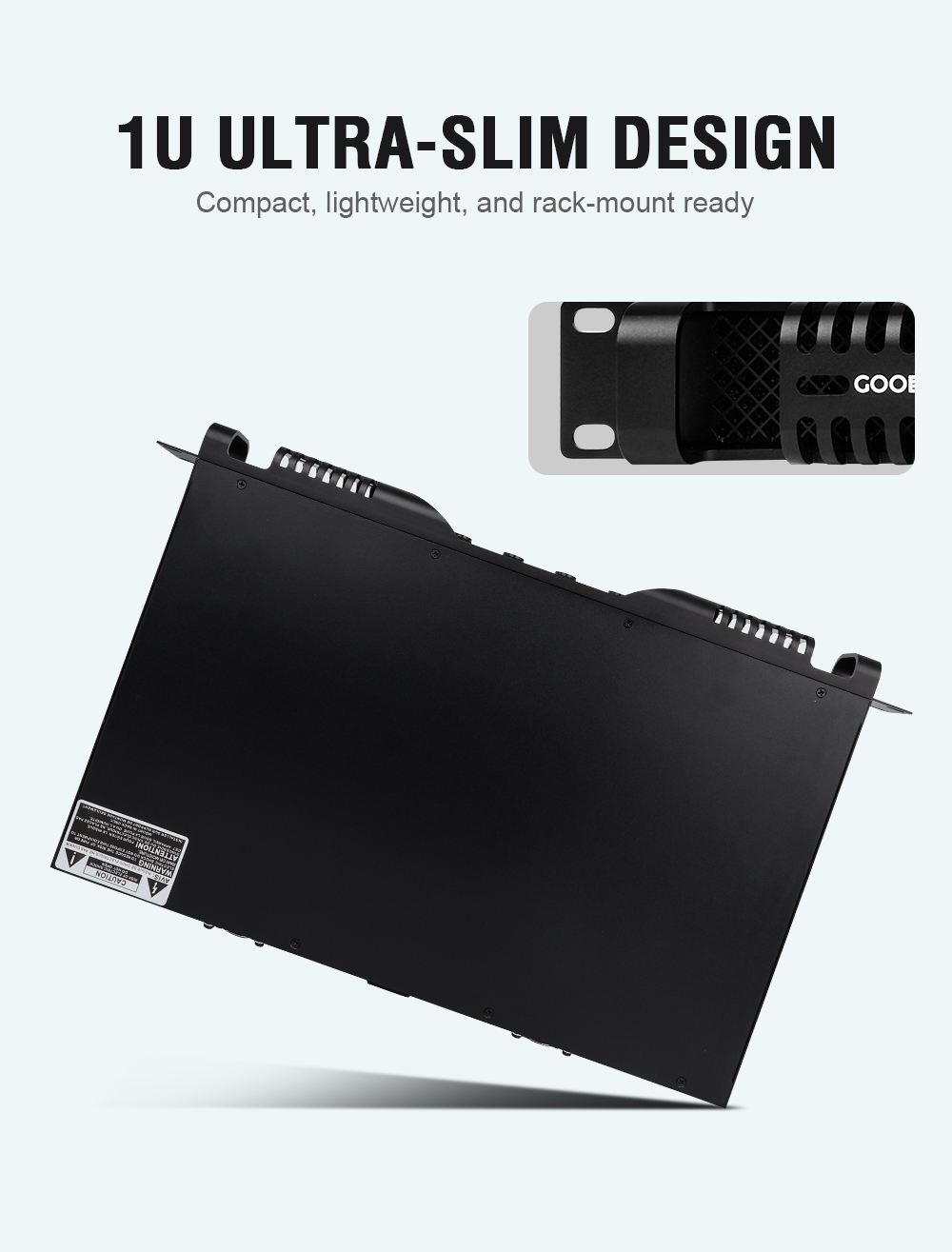 Gooermi DE2300 1U 4-Channel Di - Outdoor Power Amplifier ulasan dan harga