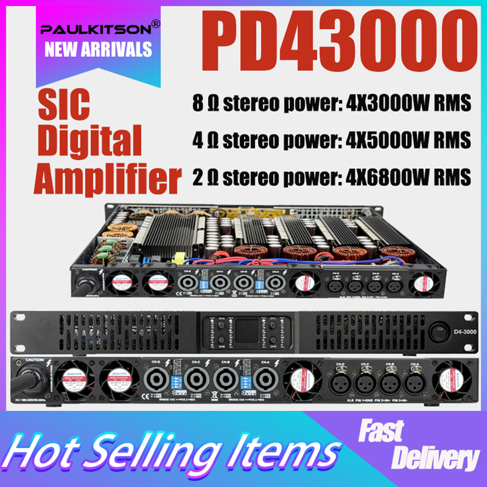 Paulkitson PD43000 4x3000W 8Ω  - Outdoor Power Amplifier ulasan dan harga
