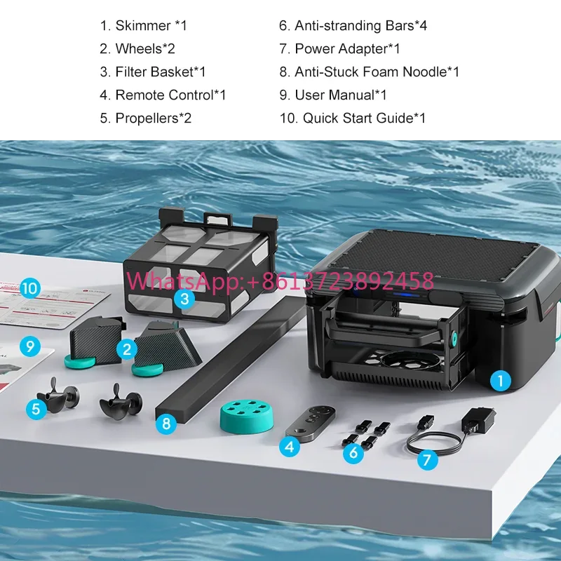 Pool Surface Robot Cleaner Aut - Outdoor Power Vacuum ulasan dan harga