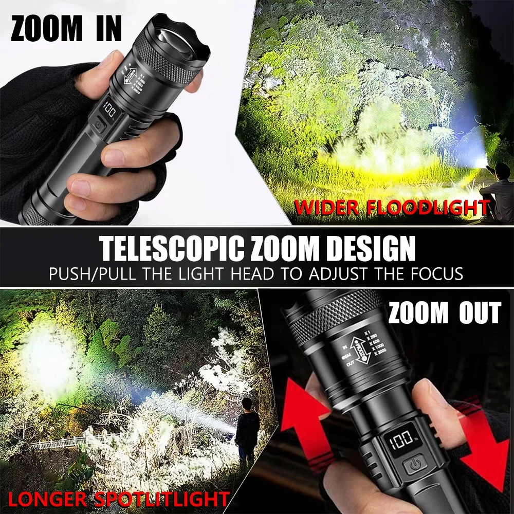 Rechargeable LED Flashlight Zo - Outdoor Power Supply ulasan dan harga