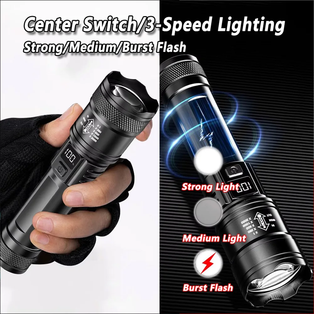 Rechargeable LED Flashlight Zo - Outdoor Power Supply ulasan dan harga