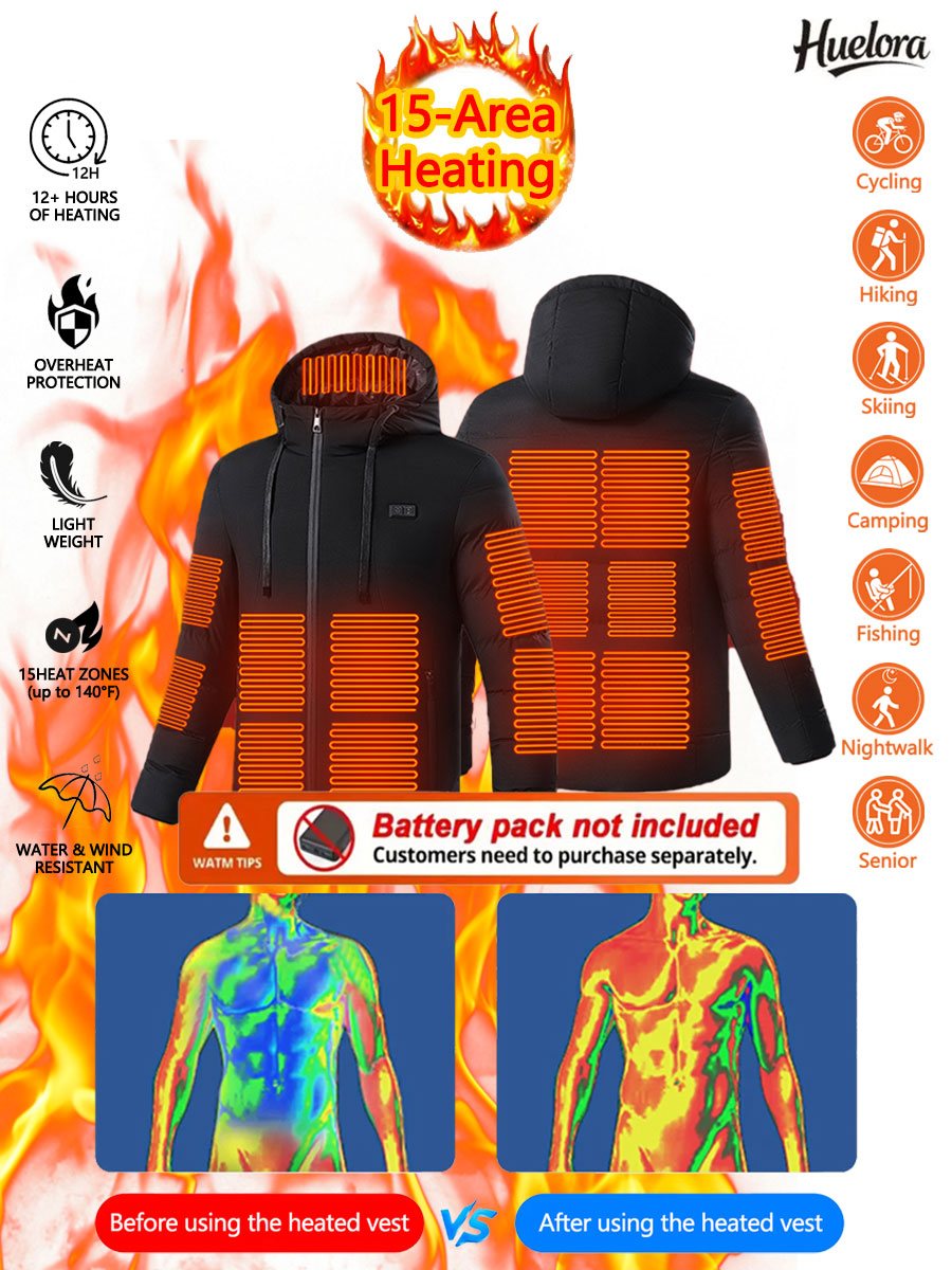 Huelora 11 Area Heated Jacket  - Outdoor Powerbank ulasan dan harga