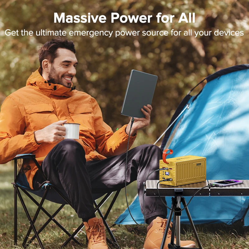 QOOVI 60000mAh Power Bank 22.5 - Xiaomi Outdoor Power Supply ulasan dan harga