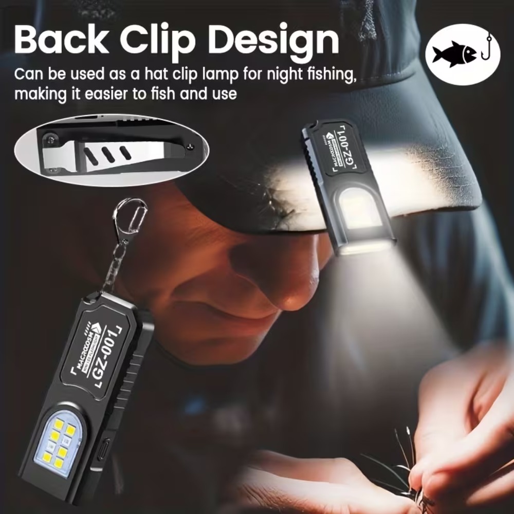 Mini COB LED Keychain Flashlig - Outdoor Power Supply ulasan dan harga